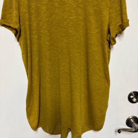 TEK GEAR ON-THE-GO WOMEN OLIVE W/GOLD FLECKS TUNIC. SZ. XXL - Picture 2 of 4